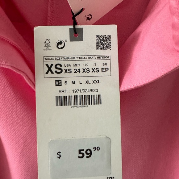 Zara Vibrant Pink Women's Trousers - Picture 4 of 5